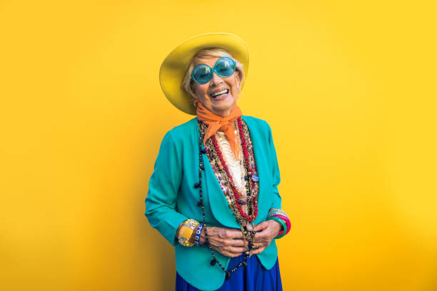 istock Senior woman with fancy style 1356981654