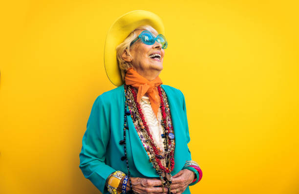 istock Senior woman with fancy style 1356981700