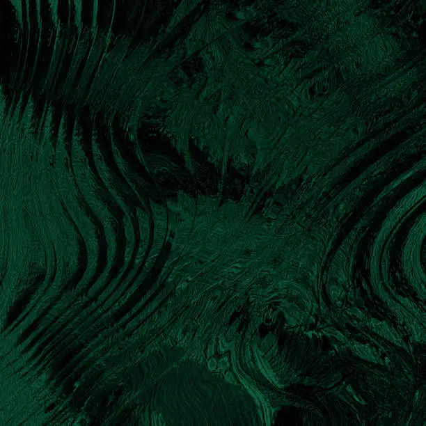 Photo of Marble Jade Green Dark Christmas St Patrick's Day Background Abstract Malachite Agate Stone Molten Glass Texture Frosted Shiny Futuristic Ombre Wave Pattern Imitation Acrylic Painting Digitally Generated Image