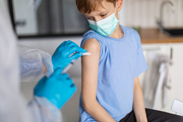 istock Children vaccination at home 1356987387