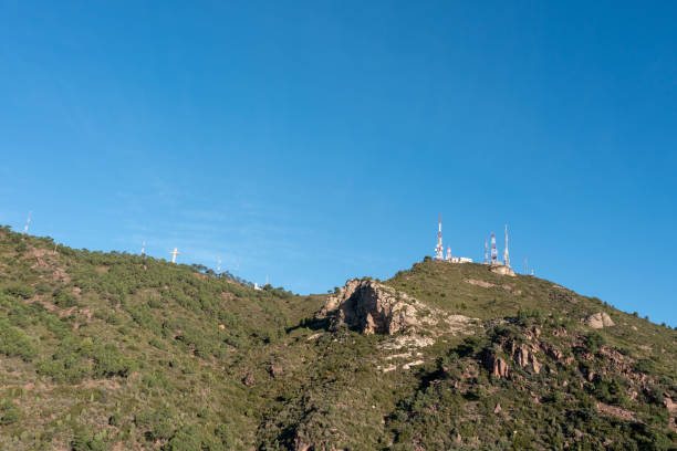 istock Mountain Range with Antennas on the Top 1357003844