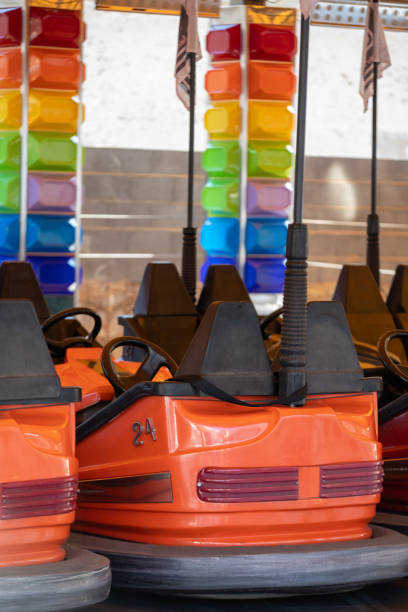 istock Amusement Park Ride Bumper Cars 1357003923