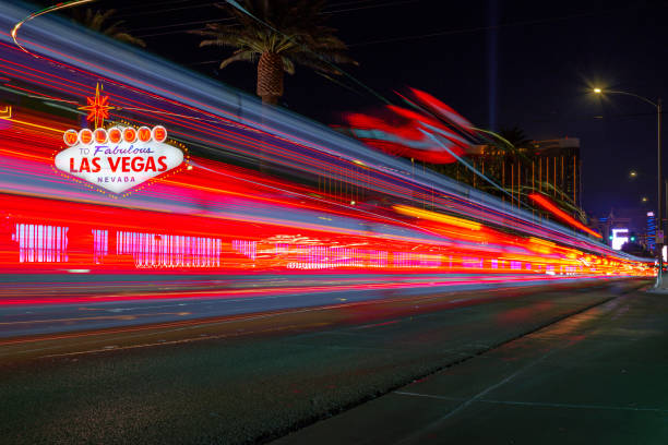 Welcome to Las Vegas sign long exposure