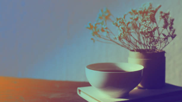 istock desktop with coffee , photo tinting 1357008973