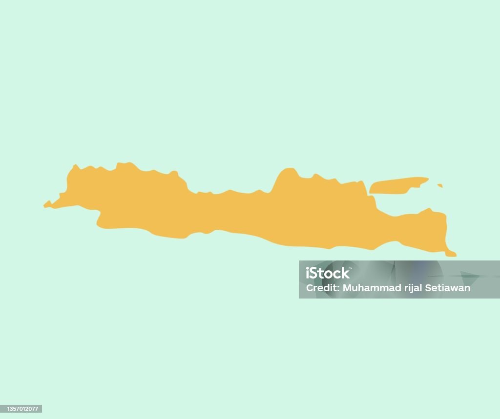 Ilustración de El Diseño De La Ilustración Del Mapa De La Isla De Java ...