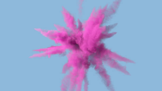 A massive explosion display
