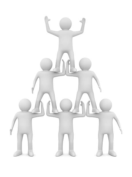 istock Conceptual image of teamwork. Isolated 3D on white 135701374