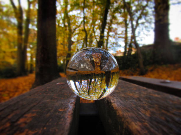 istock Autumn encapsulated in a lens-ball 1357014209