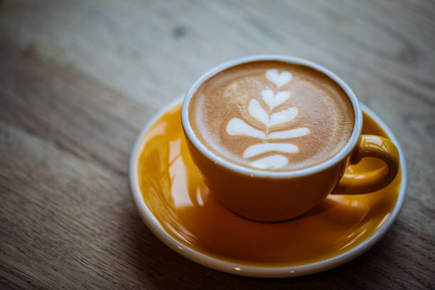 istock A cup of cappucino with beautiful latte art 1357022154
