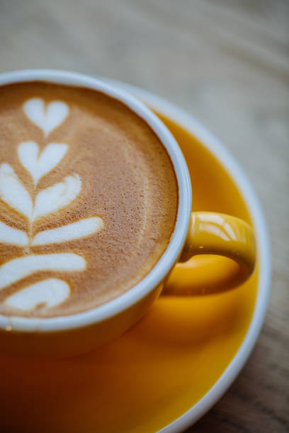 istock A cup of cappucino with beautiful latte art 1357022240