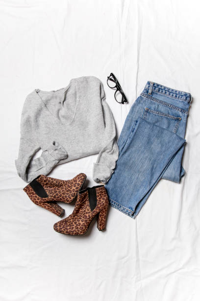 istock top view of flat lay clothes and accessories 1357023025