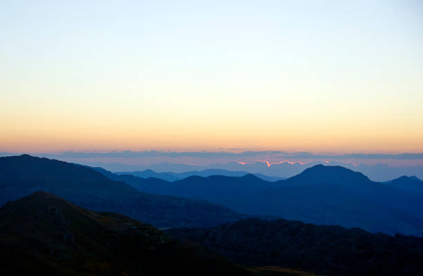 Ataturk Dam and nature view from Nemrut Mountain, Adiyaman,Turkey in morning at sunrise adıyaman