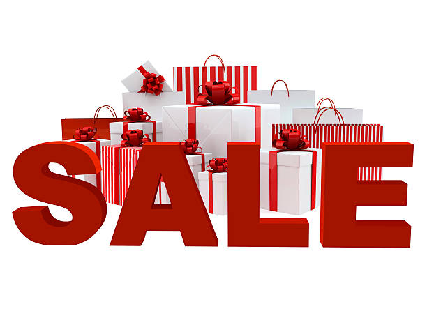 istock Bags and boxes with a word Sale 135702586
