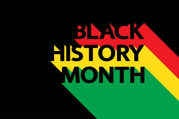 ilustraciones, imágenes clip art, dibujos animados e iconos de stock de banner vectorial del mes de la historia negra. - black history