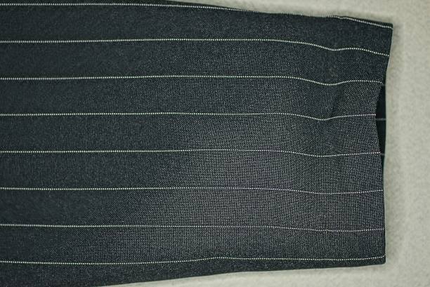 istock one black striped sleeve made of jacket fabric 1357028261
