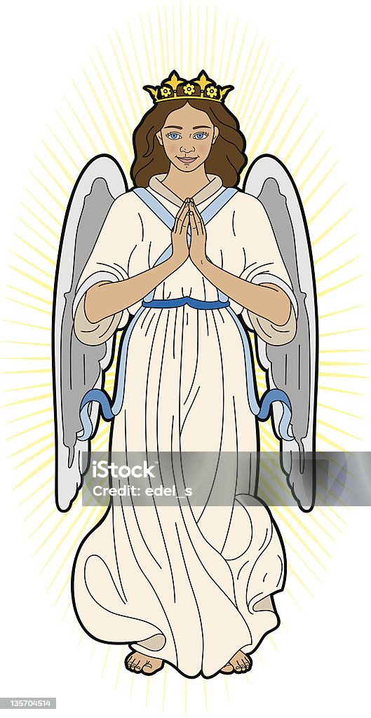 Virgine Mary - clipart vectoriel de Adulte libre de droits