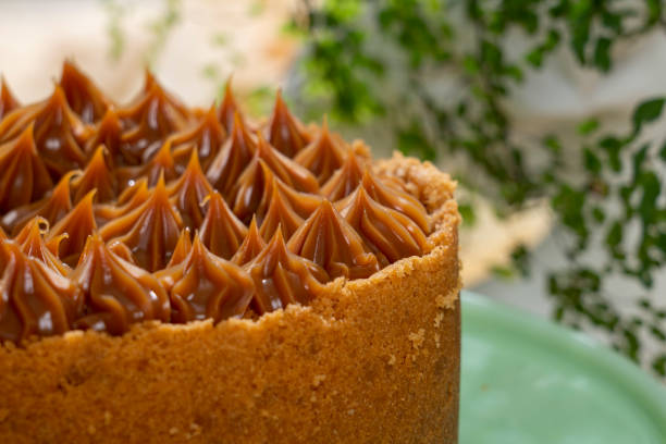 istock caramel chesse cake close-up 1357045736