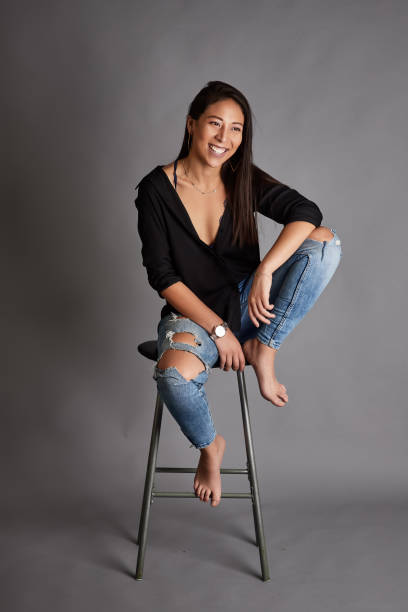 istock Latin model woman in studio 1357045739