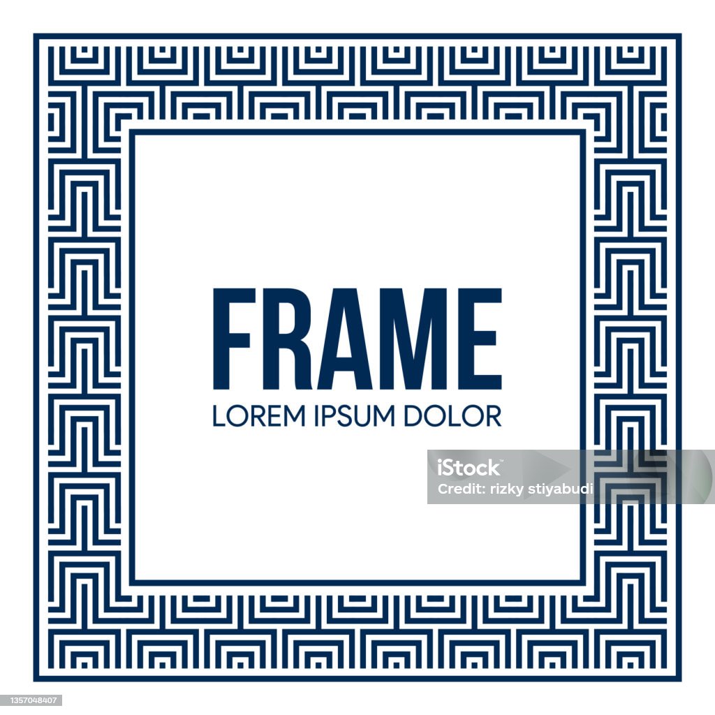 Abstract Frame Patterns Abstract Geometric Pattern For Frame Stock Illustration - Download ...