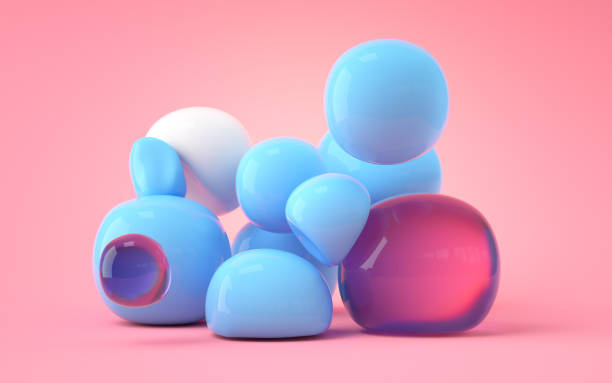 istock Bouncy and abstract balls, 3d rendering. 1357049115
