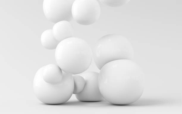 istock Bouncy and abstract balls, 3d rendering. 1357049135