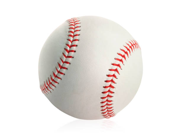 baseball isolated on white background - baseball imagens e fotografias de stock