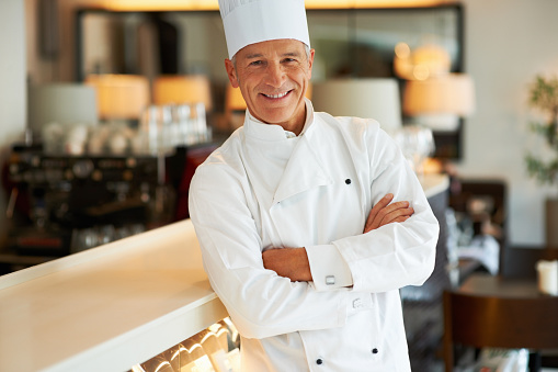 Recognizing Cooks Confident Cook Smiling Stock Photo - Download Image Now - Chef ...