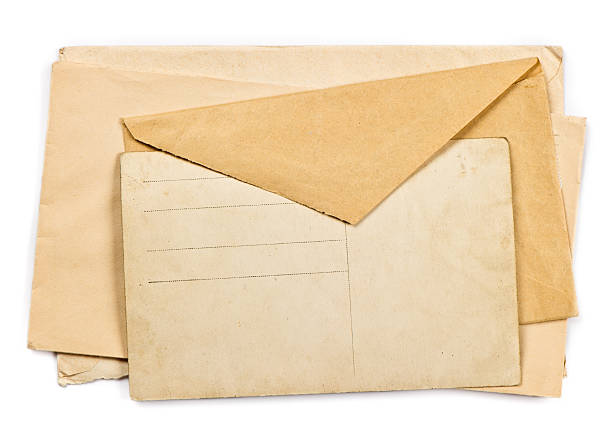 istock vintage christmas postcard and envelopes 135706327