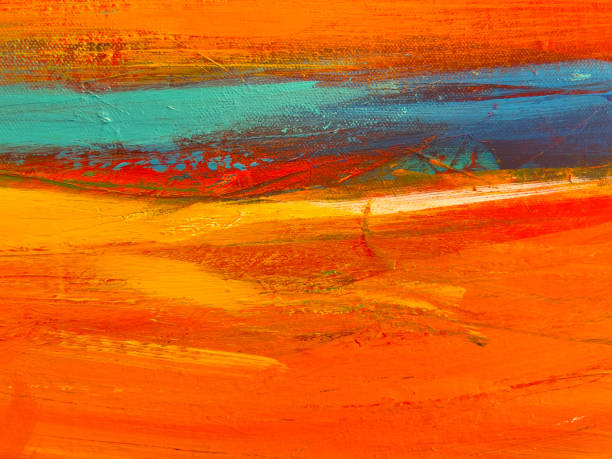 Abstract Acrylic Painting Textured Background