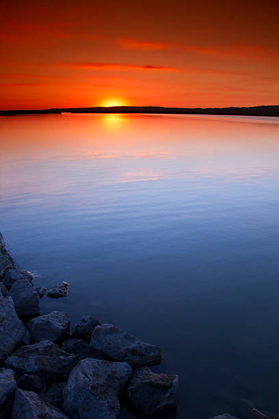 sunset stock photo