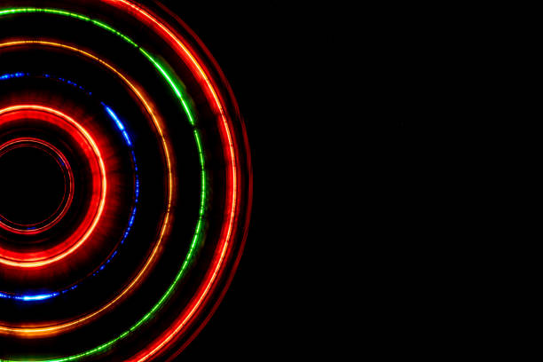 ソフトライトトレイル - colors spectrum color image lighting equipment ストックフォトと画像
