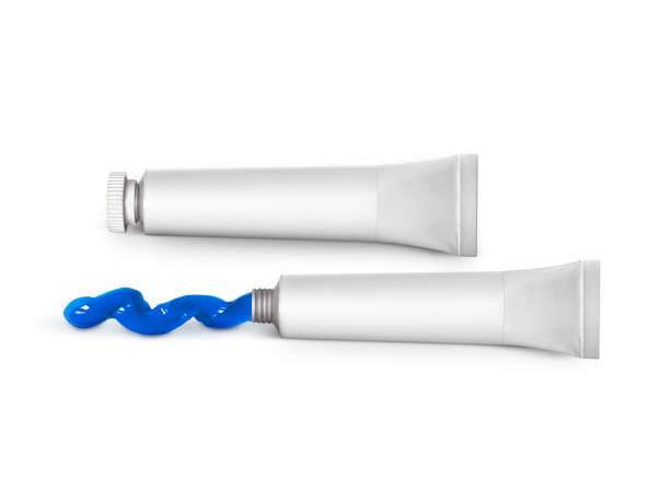 istock Acrylic paint tubes isolated on a white background 1357082202