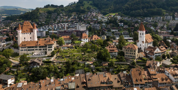 istock Aerial view of Thun, Switzerland 1357085974
