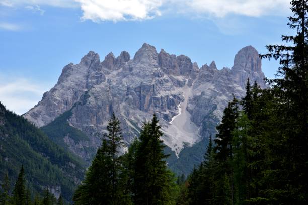 istock Mount Cristallino seen from Lake Landro 1357094166