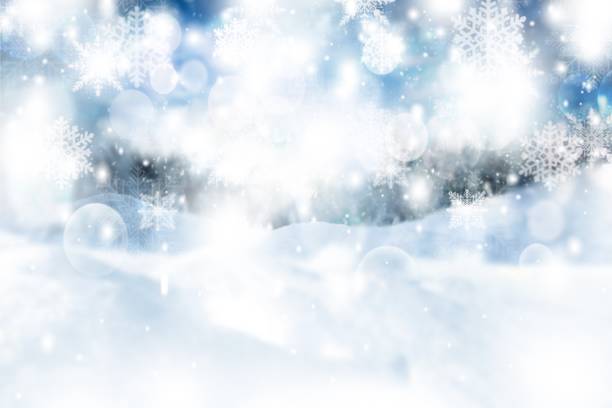 istock Blurred background white light bokeh  snowflakes Christmas blur. beautiful shiny lights use wallpaper backdrop and your product. 1357097302