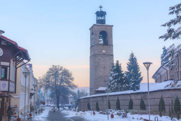 chiesa sveta troitsa a bansko, bulgaria - bansko foto e immagini stock