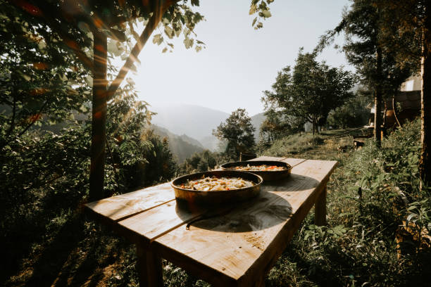 istock High Angle View Of Home Made Pizza On Table 1357108977