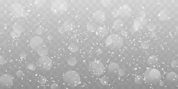 istock Png Vector heavy snowfall, snowflakes in different shapes and forms. Snow flakes, snow background. Falling Christmas 1357109080