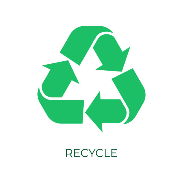 recykling icon vector design. - shap stock illustrations