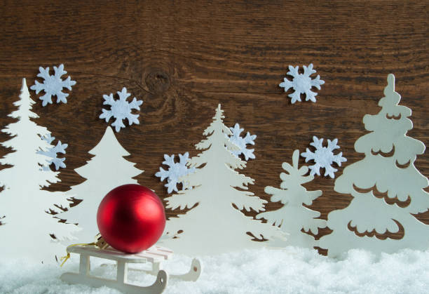 istock A Christmas toy is lying on the sleigh. 1357113927