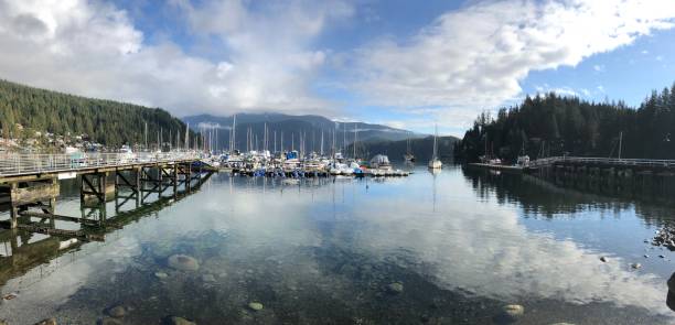 istock Panorama of deep cove BC 1357115488