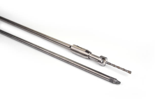 istock Extra long torx and drill for concrete on a white 1357120062