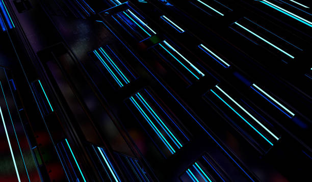 istock 3d abstract technology background from metal parts. 3d rendering 1357120346