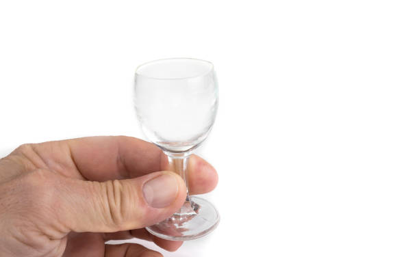 istock Liqueur glass on a stem on a white 1357120999