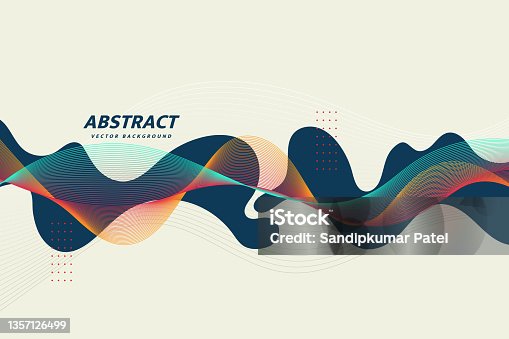 istock Abstract lines background. Template design 1357126499