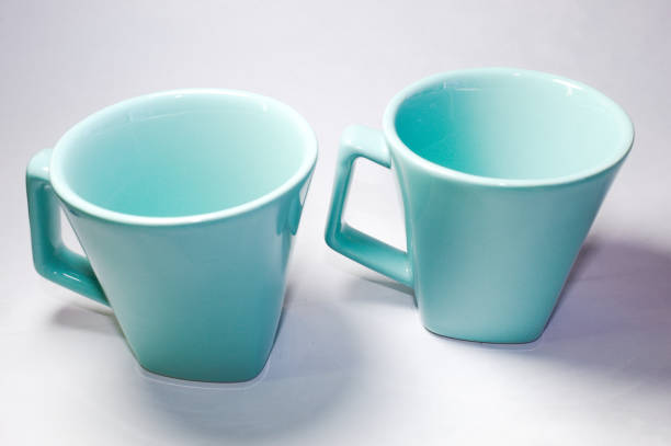 istock Ocean green coffee cup with white background. 1357126980