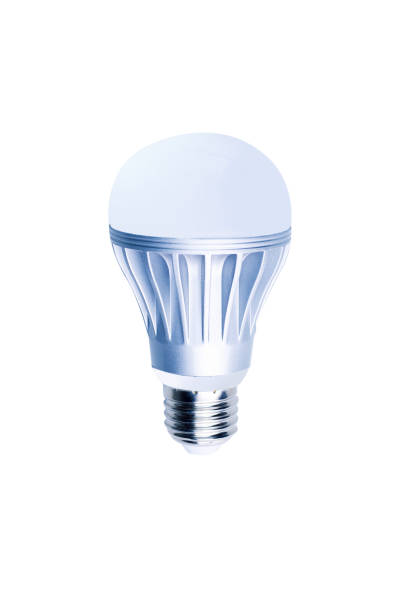istock Modern LED lamp isolated on white background. Save energy concept. 1357128106