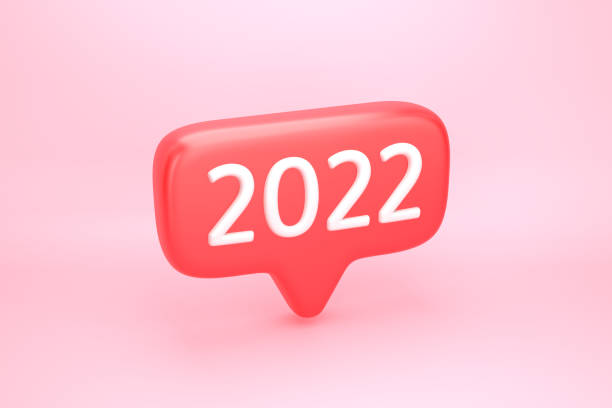 istock Red social media notification icon with number 2022 1357130637