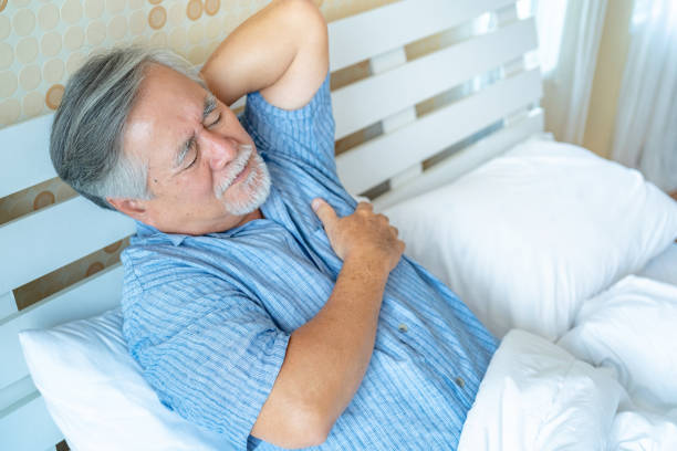 istock Health problems medical concept. Mature man sick. 1357136352