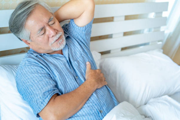 istock Health problems medical concept. Mature man sick. 1357136357